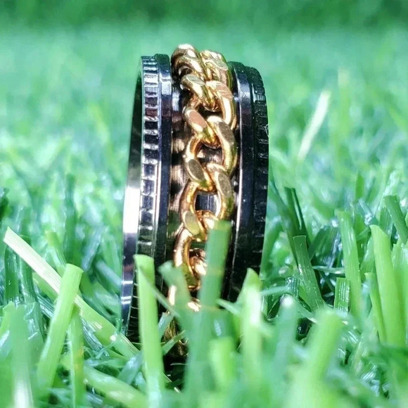 Stainless Steel Fashion Spinner Ring for Men/Women, AAAQL1001 - Picture 1 of 11